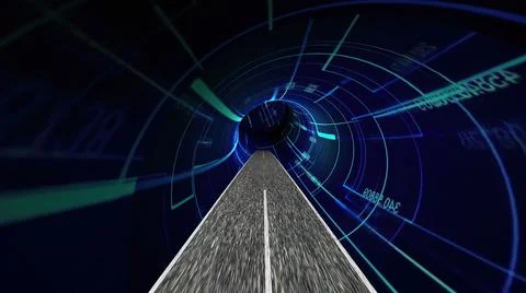 Driving through the world of Technology Science And Engineering Stock Illustration