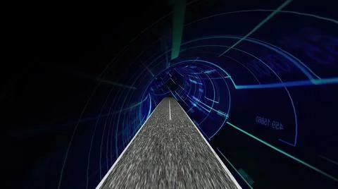 Driving through the world of Technology Science And Engineering Stock Illustration
