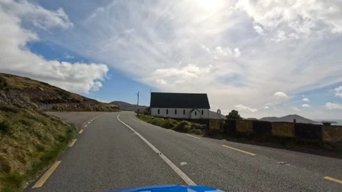 Driving thru Ireland Stock Footage 342146767