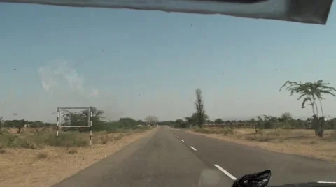 DRIVING THRU RAJASTHAN 스톡 동영상 1099790