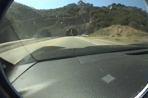 Driving thru tunnel Stock Footage 299784
