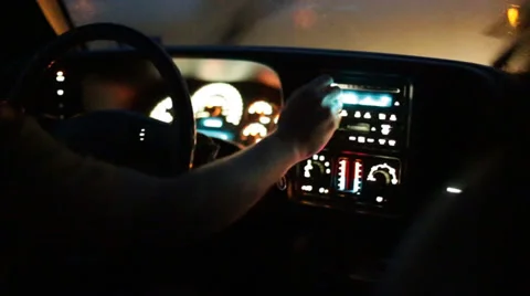 Driving In Thunderstorm Stock Footage 34349511