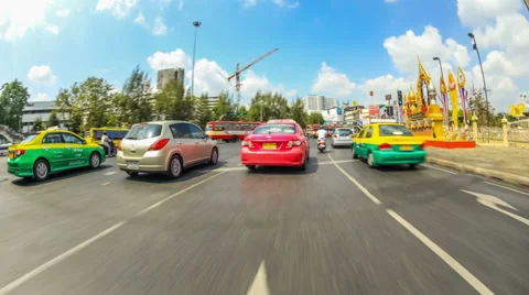Driving Time Lapse Bangkok Stock Footage 35536110