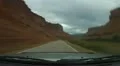 Driving in time lapse Red Rock country along the Colorado River HD 동영상