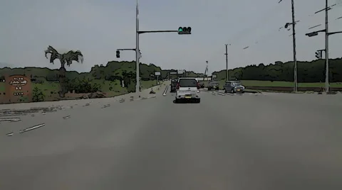 Driving Time lapse (RotoCartoon FX) v1 Vidéo 5163323
