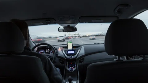 Driving Timelapse Evening Video stock 103240307