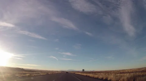 Driving Timelapse at Sunset Stock Footage 36438420