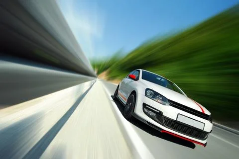 Driving too fast Stock Photos