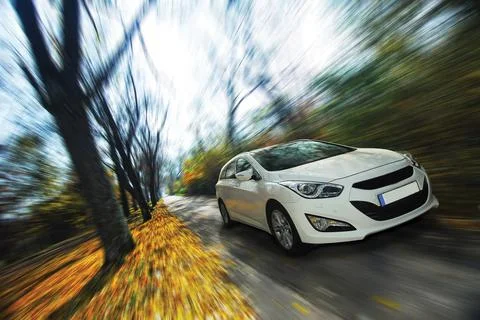 Driving too fast Stock Photos