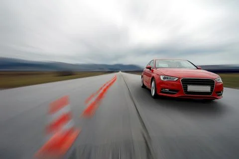 Driving too fast Stock Photos