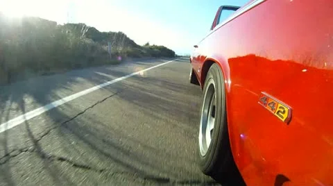 Driving up Torrey Pines State Park in San Diego Stock Footage 10808352