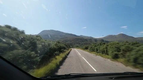 Driving to Torridon Video stock 90861149