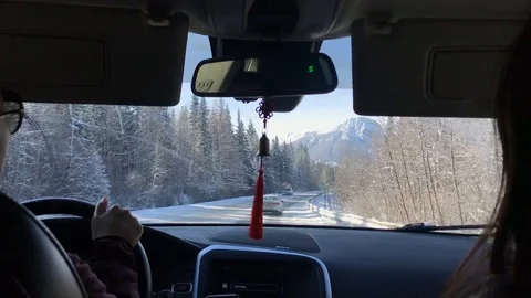 Driving toward the rockies Stock Footage 126422950
