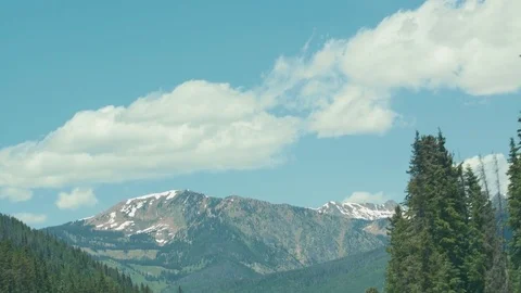 Driving towards Mountain view 스톡 동영상 79851639