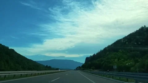Driving towards Suva Planina area, Serbia 스톡 동영상 341876830