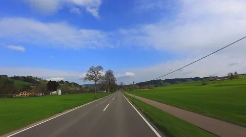 Driving on a tree-lined Avenue - Sunny Day - Part 2 of 5 Stock Footage 47501550