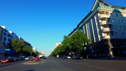 Driving trough downtown Berlin Video stock 84472622