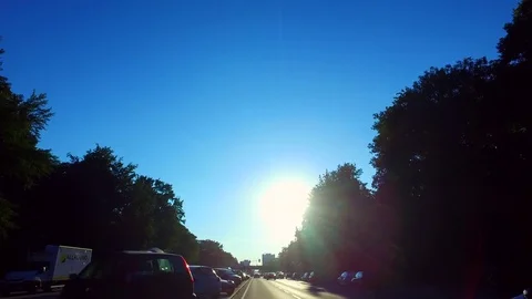 Driving trough downtown Berlin Stock Footage 84475788