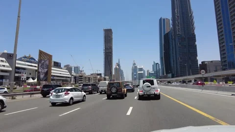 Driving trough Dubai 動画素材 242651830