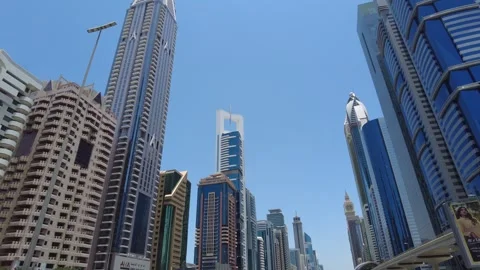 Driving Trough the Dubai Towers 動画素材 242651953