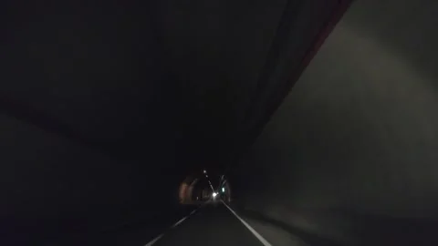 Driving Trough An Empty Tunnel Timelapse Stock Footage 169818530