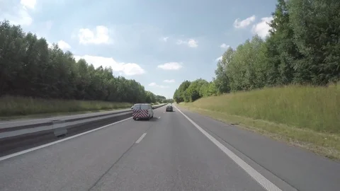 Driving to the tunnel Stock Footage 83499866