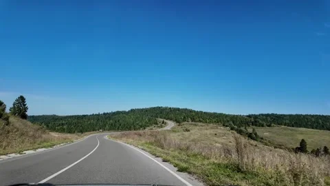Driving on the Ukrainian road Stock Footage 293161205