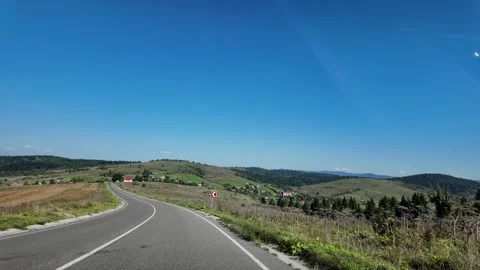 Driving on the Ukrainian road Stock Footage 293161218