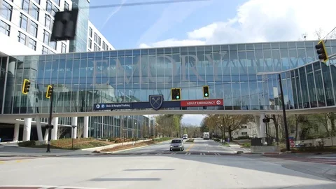 Driving under Emory Bridge Stock Footage 126913291
