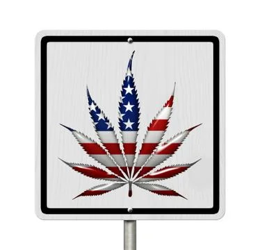 Driving under the influence of  marijuana Stock Illustration