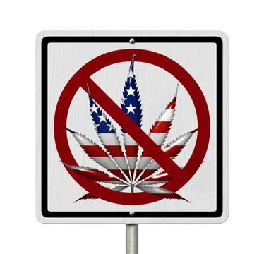 Driving under the influence of  marijuana Stock Illustration
