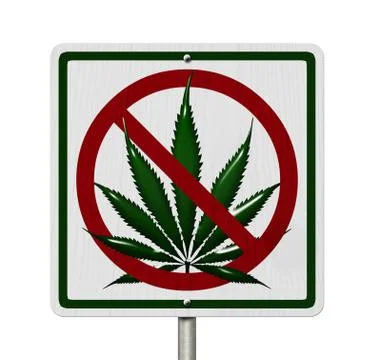 Driving under the influence of  marijuana Stock Illustration