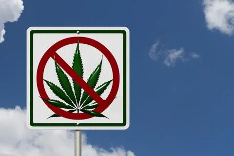 Driving under the influence of  marijuana Stock Illustration