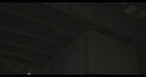 DRIVING UNDER THE L TRAIN LINE AT NIGHT - NYC 02 Stock Footage 141523304