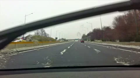 Driving under the rain Stock Footage 10747622