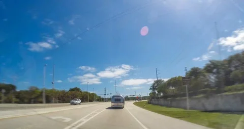 Driving on US-1 to Key West Timelapse / Hyperlapse Stock-Footage 106667688