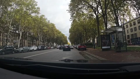 Driving in Versailles - timelapse 1 Stock Footage 232457283