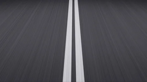 Driving very fast on endless road. Stock Footage 180488137