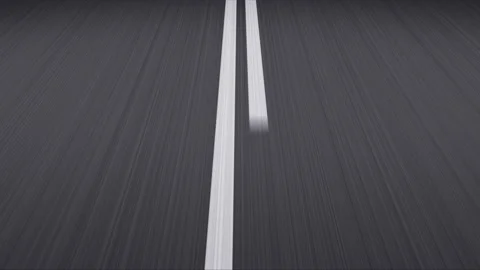 Driving very fast on endless road. Stock Footage 180489462