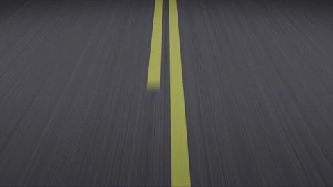 Driving very fast on endless road. Stock Footage 180911353