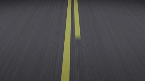 Driving very fast on endless road. Stock Footage 183524610