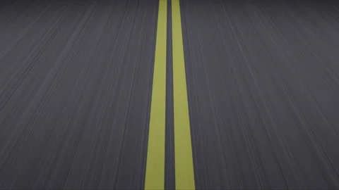 Driving very fast on endless road. Stock Footage 183524735