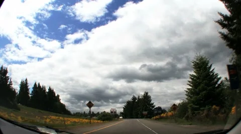 Driving view Stock Footage 7133214