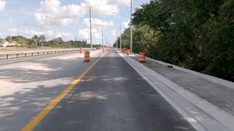 Driving view of Loxahatchee Road Stock Footage 296843285