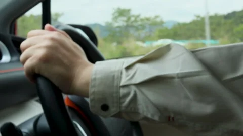 Driving view from the side Stock Footage 241089239