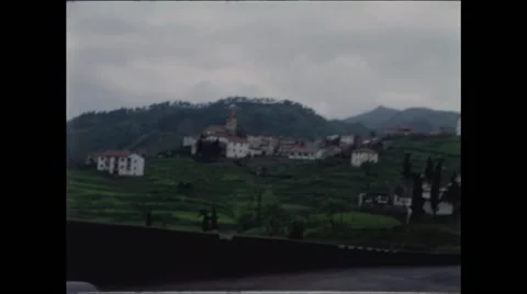 Driving View of Town in Italy Stock Footage 47971632