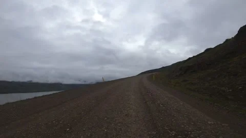 Driving West Fjords Stock Footage 256692889