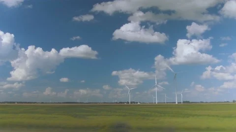 Driving windmills 01 Stock Footage 105261138