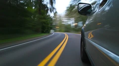 Driving Windy Road Time Lapse Stock Footage 31983652