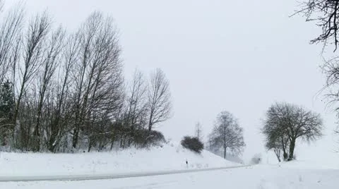 Driving in winter Stock-Footage 20535055